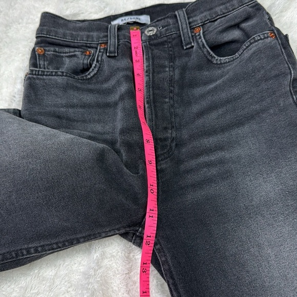 Re/Done Black Straight Leg Jeans Timeless Style - Picture 6 of 10